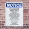 Signmission Fragrance Free Area Perfumes, 7 in W x Rectangle, Plastic OS-2PACK-NS-P-710-V-12905 - alternate 5